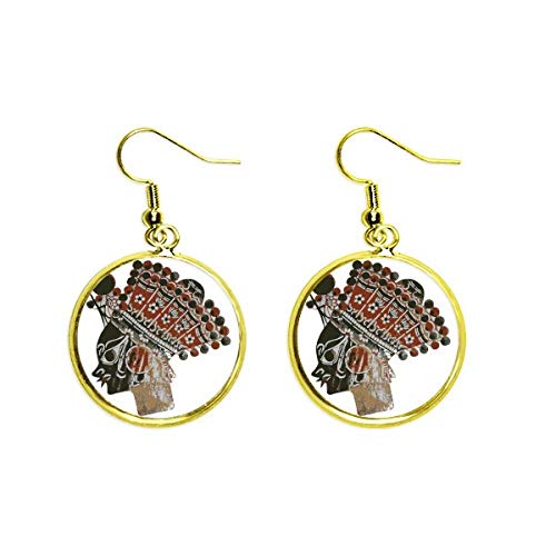 Pendientes de retrato tradicional calado ideales para cenas de gala y cócteles