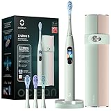 Oclean X Ultra S Electric Toothbrush with Screen Display, IPX7 Travel Toothbrush for Adults with 3 Brush Heads & Case, Smart Touchscreen