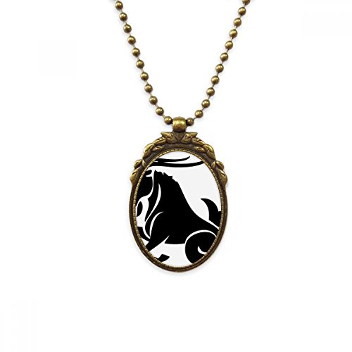Pendentif zodiaque durable qui ne ternit pas, collier Capricorne vintage en laiton hypoallergénique