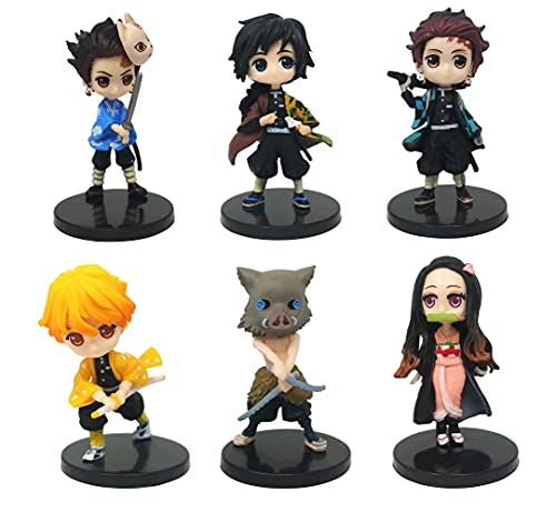 Demon Slayer 6 Pcs Action Figure Set- Limited Edition #TOP16