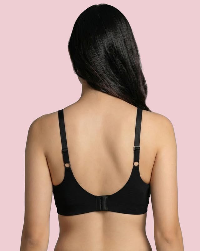 Image of Women's Cotton Padded Full Coverage Bonded Bra | Seamless T-Shirt Bra | Wire-Free | Breathable Cotton Fabric | Elastic-Free Bottom Band & Armholes | No Marks, No Digging | Pack of 1