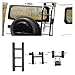Car Tail Gate Climbing Ladder Compatible for Suzuki Jimny Sierra JB64 JB74 Jimny Gen 4 Car Rear Door 2019 2020 2021 2022 2023 Ladder