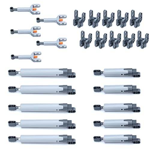Image of SEEMEY 5 Set Technical Linear Actuator Axle and Pin Connector Block compatiable with Technic Parts
