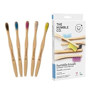 The Humble Co. Bamboe Tandenborstel Familie Pack (5-p) | Zachte haren | Biologisch afbreekbaar, milieuvriendelijk…