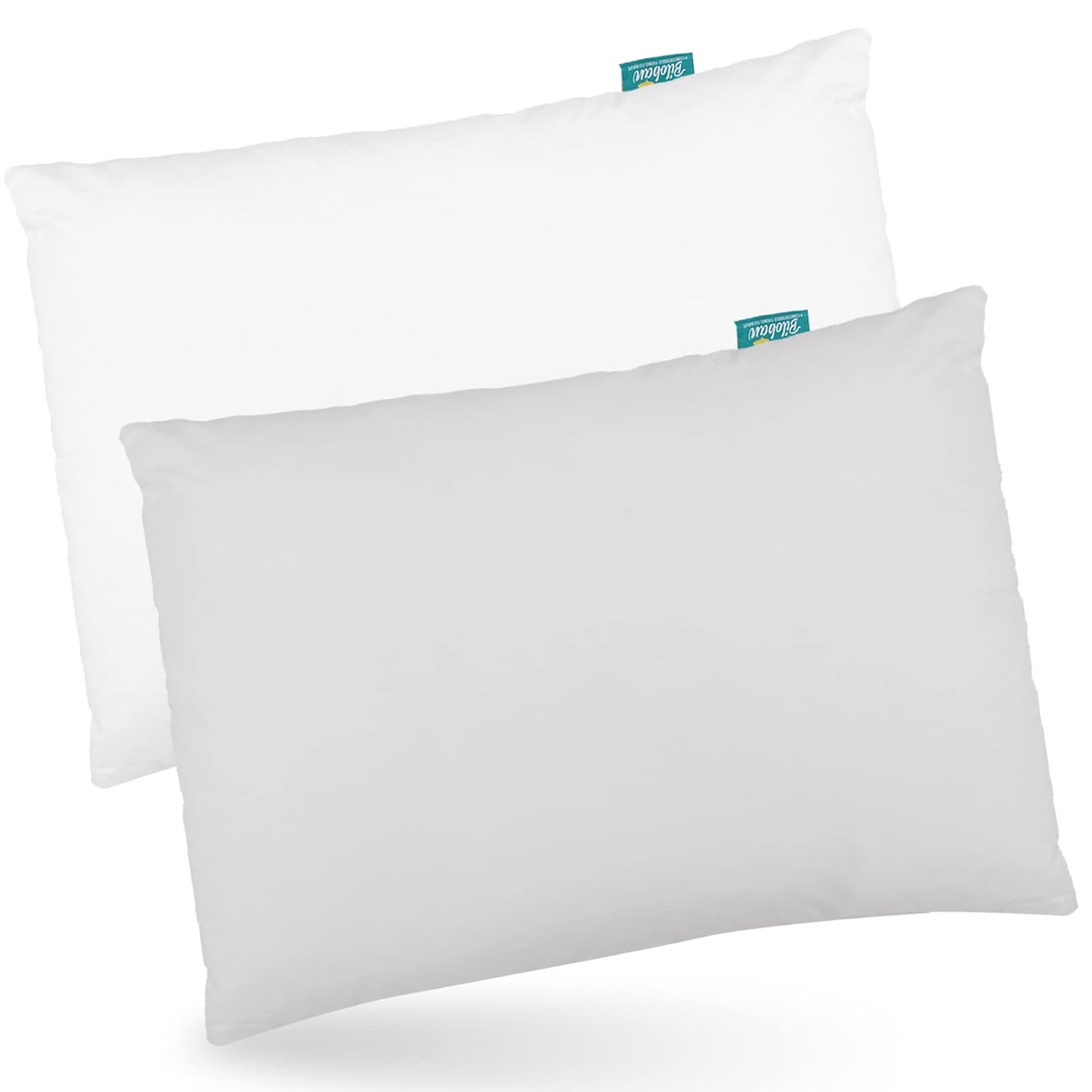 Baby Toddler Pillow 2 Pack with Pillowcase (13 x 18), Baby Toddler Pillows for Sleeping, Machine Washable Soft Travel Pillow : Baby