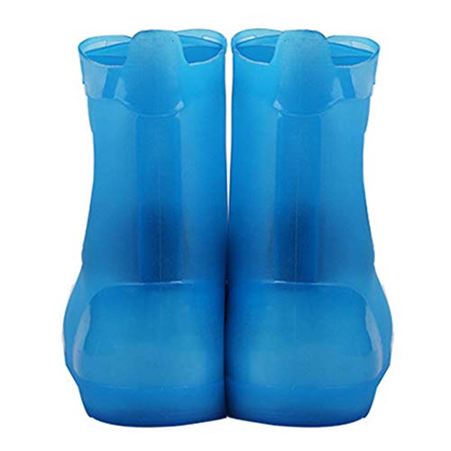 Preisvergleich Produktbild strimusimak Poratble wasserdichte Beschützer Regen Schuhe Stiefel Decken rutschfeste staubdichte Regenschuhe Blau XXL