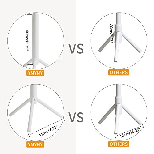 YMYNY Perchero de Pie, 175CM Perchero de Madera Maciza, Perchero en Forma de Árbol, 8 Ganchos, 3 Alturas Ajustables, para Ropa, Sombrero y Bolso, para Salón, Dormitorio y Oficina, Blanco HCR001W - imagen 6