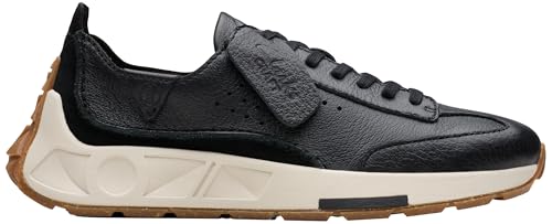 Clarks Craft Speed, Zapatillas Mujer, Black Leather, 38 EU