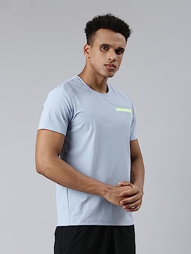 Image of XTEP Comfort Series (Sports Elastic Performance), Running Series, Superior Stretch, Polyamide & Elastane, Crew Neck Comfort Running T-Shirt for Men (White)