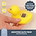 Dreambaby Duck Baby Bath Thermometer – Instant Results, Digital Water & Room Temp Reader – Fun Floating Toy for Newborns