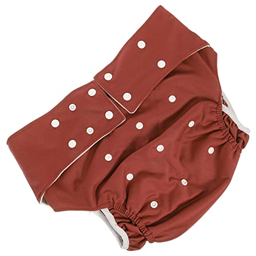 Hemoton Funda de pañal lavable para adultos, reutilizable, funda de pañales, pantalones de tela para incontinencia, ropa interior para ancianos, chocolate con discapacidad