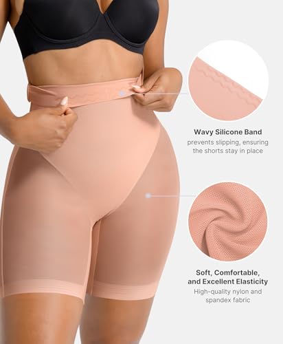 Image of SHAPELLX Shapewear for Women Tummy Control Underwear High Waist Butt Lifting Shorts Seamless Slimmer Womens Body Shaper
