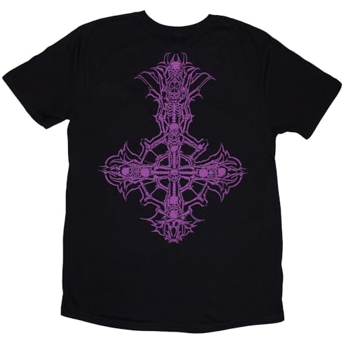 Ghost Metal Band Logo Purple Grucifix T Shirt XXL
