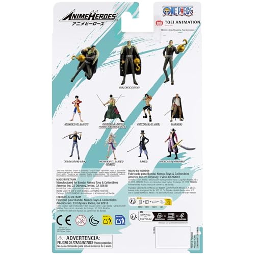 Figurine articulée Bandai One Piece Sir Crocodile Anime Heroes 17 cm Neuf - vue 5