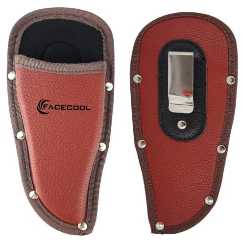 Facecool Pruner Holster Pruning Shears Hanging Pouch PU Leather Pliers Pruner Holder for Hand Pruner Garden Shears Clippers1