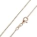 Produktbild MATERIA Damen Halskette rosegold aus 925 Silber vergoldet 80cm Kugelkette diamantiert 1mm fein K98-80cm