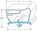 Door Gasket;23-1/8" X 24-1/8"