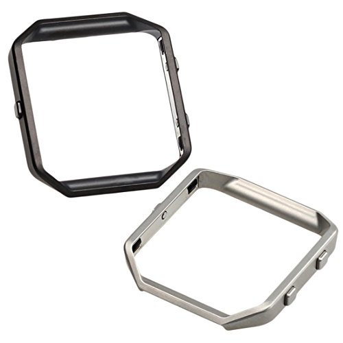 bayite Replacement Accessory Steel Frame for Fitbit Blaze Smart Watch Black and Silver bayite Replacement Accessory Steel Frame for Fitbit Blaze Smart Watch Black and Silver