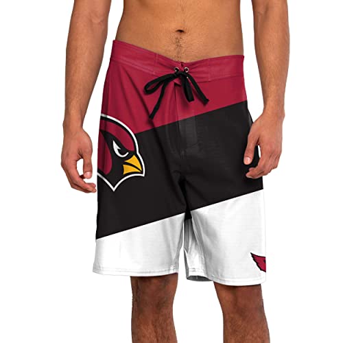 Image of FOCO Men's Team Logo Floral Hawaiian Swim Suit Trunks
