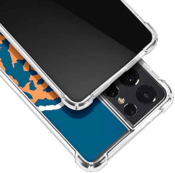 Miniatura 3 de Skinit Funda transparente compatible con Galaxy S21 Ultra 5G, diseño de logotipo retro de Chicago Bears de la NFL con licencia oficial