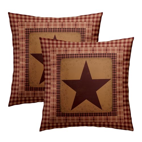 Imiss Primitive Throw Pillow Covers 16x16