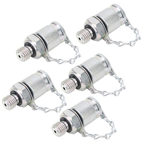 Image of 5Pcs Hydraulic Pressure Test Coupling Kit Hydraulic Test Adapter For PT /PPT Series Coupler M12x1.5 Hydraulic Pressure Testing Equipment For Hydraulic Systems