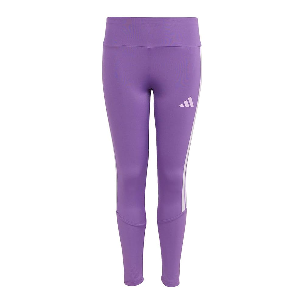 adidas Girl's TRAIN ESSENTIALS 3-STRIPES LEGGINGS, active purple/ice lavender, 11-12 Years