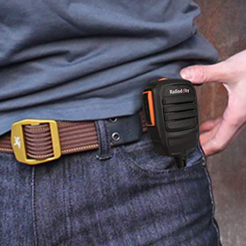 Radioddity RS22 Lautsprecher Tragbar Mikrofon für Radioddity GD-77 DM-5R DMR Funkgerät Transceiver, UV5RTP GT-3TP GT-5TP BF-F8HP UV-82HP UV8000E
