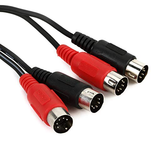 Câble Midi double Hosa 1m idéal pour relier un clavier au studio