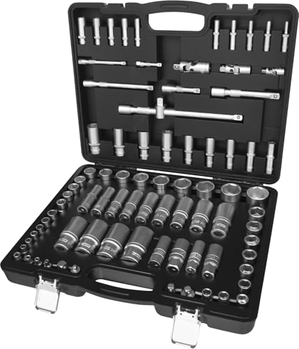 KS Tools 917.0082 1/4+3/8+1/2 Steckschlüssel-Satz, 82-tlg, Zollmaße