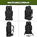 Lizbin Hiking Backpack, 80L Molle Military Tactical Rucksack, Camping Backpack with Shoe Compartment, Lightweight Rucksack for Men, Water Resistant Hiking Daypack Survival Bag Hiking Bag (Black)