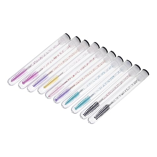 Healeved Tube-mounted Eyelash Brush Set 30pcs Pp Material Small Lash Brush for Mascara Random Color