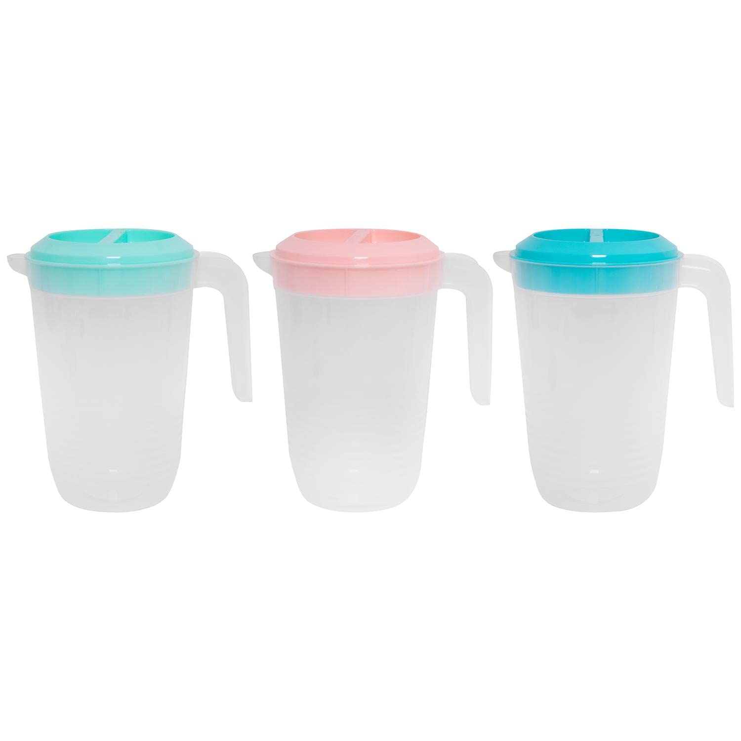 YöL Drinking Jugs Colourful Pastel Pitchers Summer Garden Party BBQ Re-usable Plastic