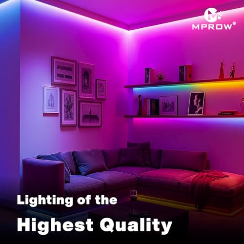 Image of MPROW 5Meter LED Rope Light | 48 LEDs /Meter Waterproof Strip Light | Cove Light for False Ceiling, Diwali, Balcony & Indoor Decoration (Multicolor)