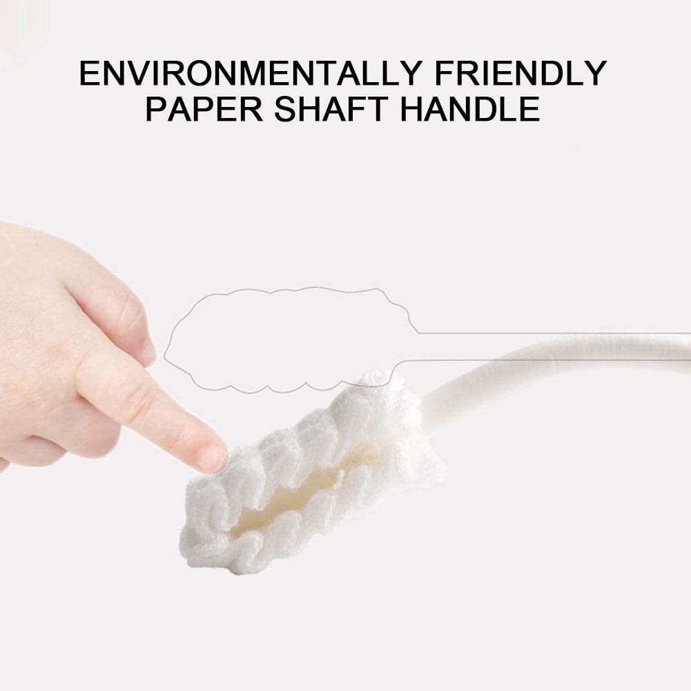 Yolispa Pulitore per Lingua Neonato, 30 Pezzi pulitore Orale per Neonati spazzolino da Denti per la Pulizia della Bocca del Neonato Stick per la Cura Dentale per Bambini da 0 a 36 Mesi