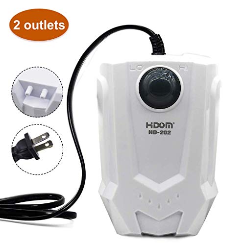 UPETTOOLS Aquarium Air Pump, Large Gas Volume Oxygen Pump for Depth Water Fish Tank Adjustable Air A UPETTOOLS Aquarium Air Pump, Large Gas Volume Oxygen Pump for Depth Water Fish Tank Adjustable Air A