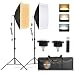 Produktbild LED Softbox Set, Fotostudio Stufenloses Dimmen 2X 150W E27 Leuchtmittel, 50x70cm Softbox Fotostuido Set, 3000-6500K Softboxen Dauerlicht Kit für YouTube, Tiktok Videoaufnahme, Studio Portraits