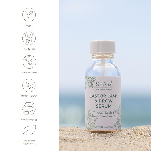 Sea-el Castor Lash & Brow Serum (w 10% Black Seed Oil) 1 oz