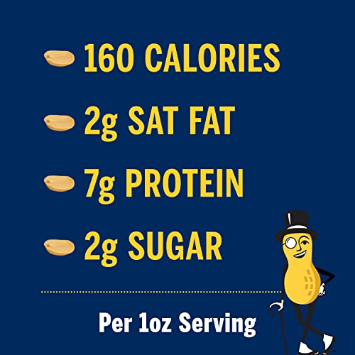 Image of PLANTERS Salted Peanuts, Dry Roasted Peanuts, Party Snacks, Plant Based Protein, Snacks For Adults, 16 Ounce (Pack of 2)