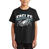 Philadelphia Eagles Team Lightning - Officially Licensed Kids Short Sleeve Fan T-Shirt for Boys & Girls