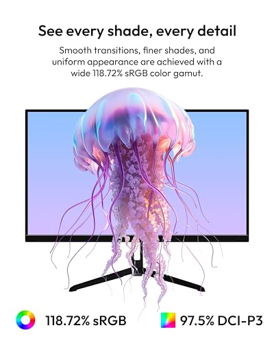 Image of Pixio PX275 Wave 27 inch 100Hz Refresh Rate QHD 1440p Resolution IPS Panel 1ms MPRT Response Time Gaming Monitor with Adaptive Sync