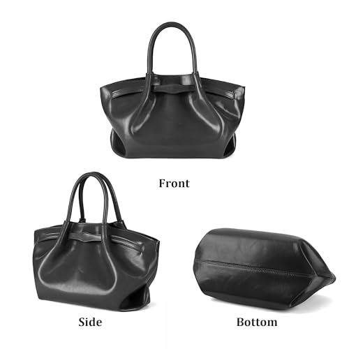 Bolsa Tote Mediana Fruncida para Mujer miniatura 6