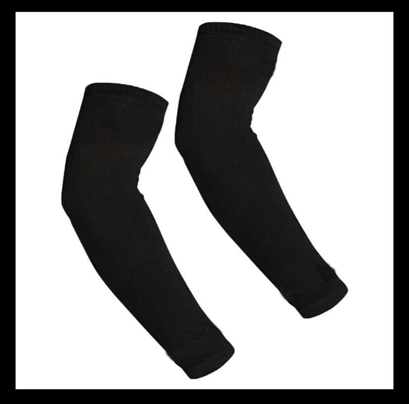 jusawesm Tri Nylon, Cotton Arm Sleeve For Men & Women (Free, Black)-picture-18
