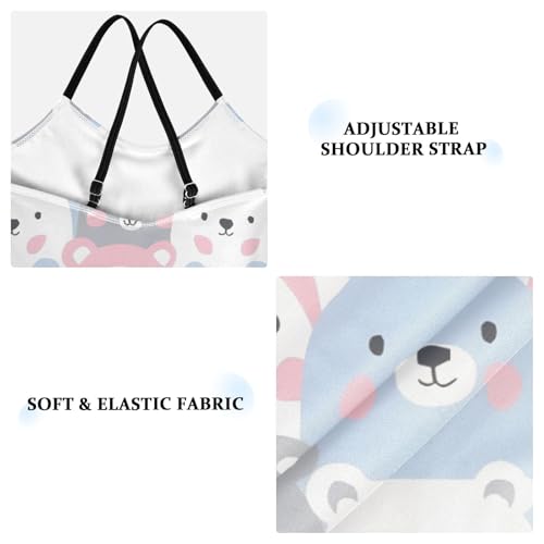 Bears Girls One Piece Swimsuits Summer Quick Dry Beach Bathing Suit4