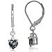 1.08ct. Heart Shape Mystic & White Topaz 925 Sterling Silver Leverback Earrings