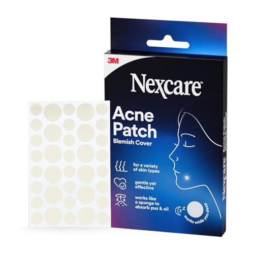 Nexcare Acne Cover, Skin Cover Absorbs Pus and Oil From Clogged Pores, Suitable Skincare for Most...