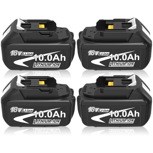 4X10000mAh Ersatzakku für Makita Akku 18V 10Ah