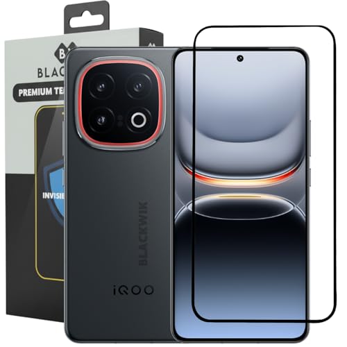 Image of Blackwik Tempered Glass Screen Protector for iQOO 13 with Edge-To-Edge Protector Coverage | Easy Installation Kit (Black)