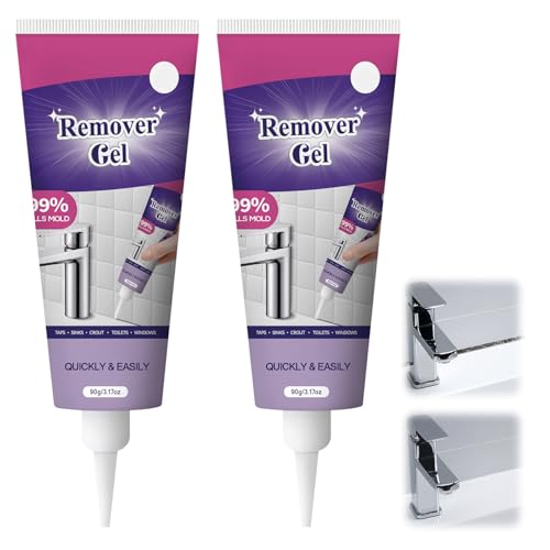 Quboora 2Pcs Cleaning Remover Gel Powerful Household Cleaning Gel Suitable For Cleaning Crevices In Bathroom And Kitchen Sinks Windows Etc Highly Effective In Penetration Not Damage The Surface