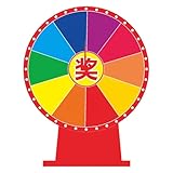 QSTDGVPW Prize Turntable als Roulette-glücksspiel Schreibfeld Interaktive Gewinnfunktion Stabiler Tischstand für Gruppenunterhaltung für, 40 cm
